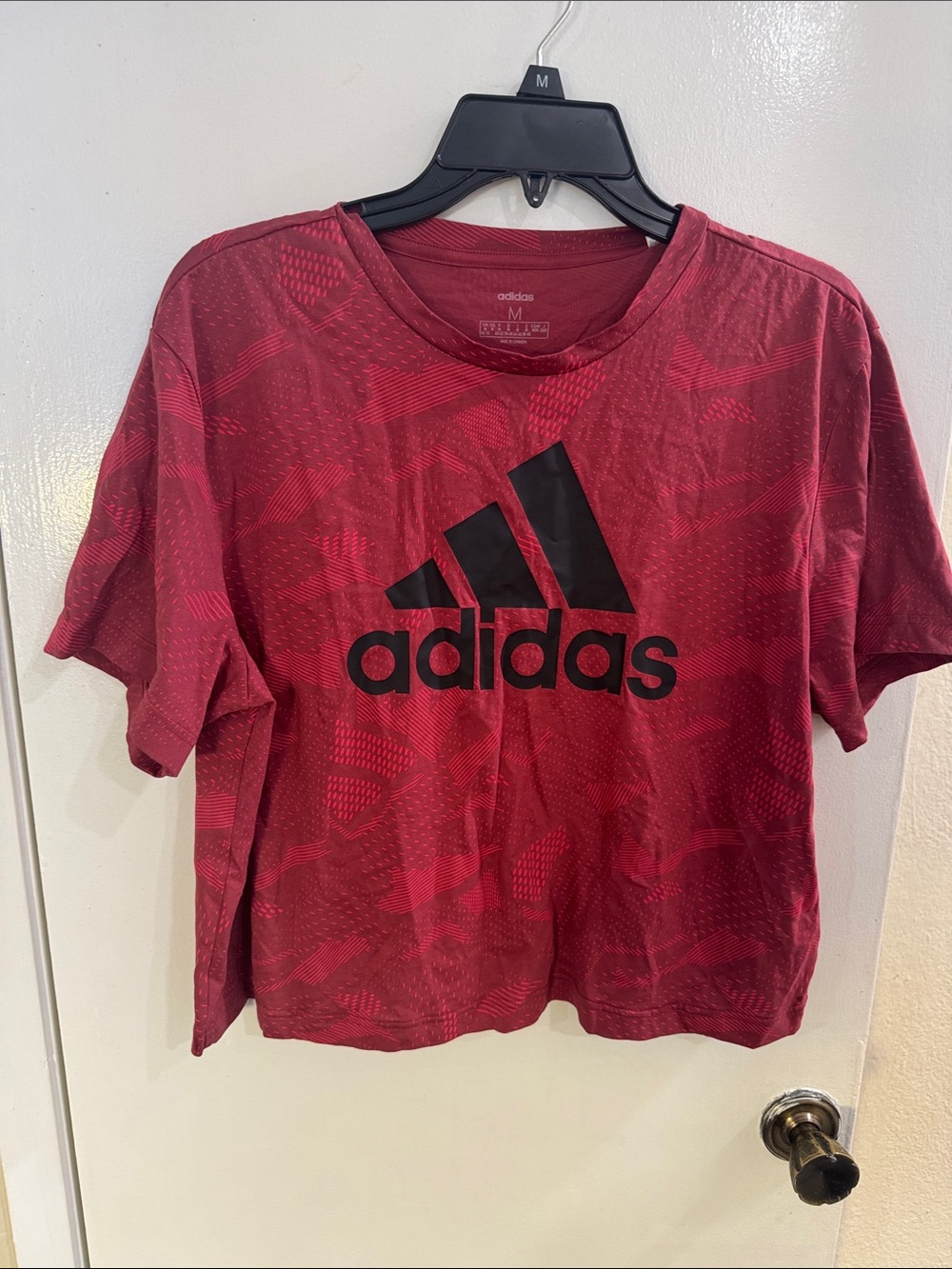 adidas Maroon Graphic Logo Tee